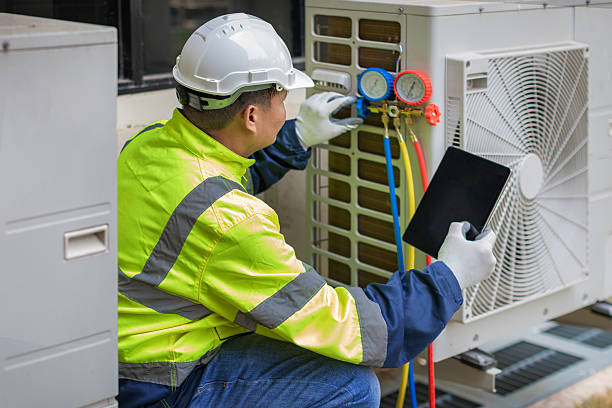 Professional Hvac technician working in Etna Green, IN